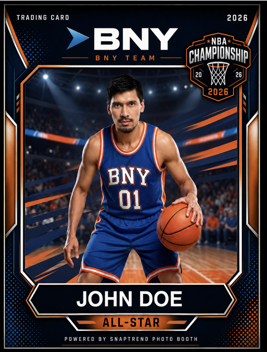 Brand activation trading card example
